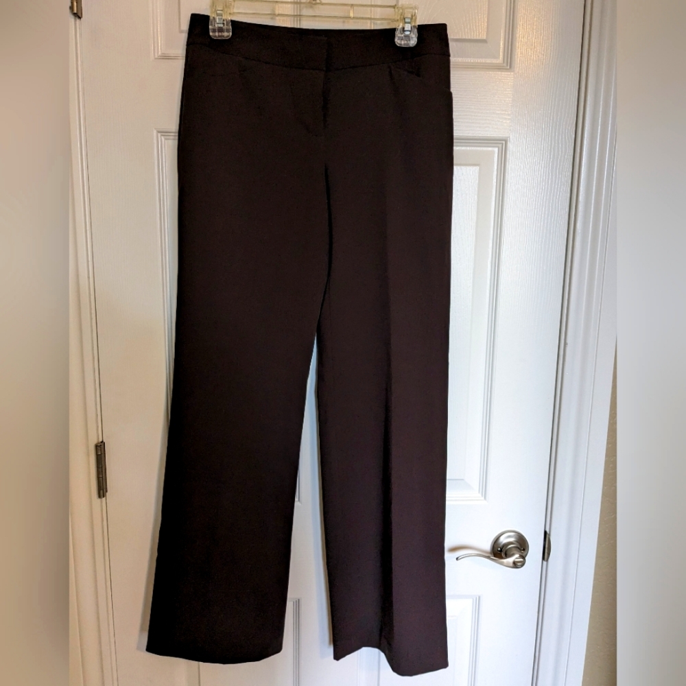 Dark brown wide leg pant